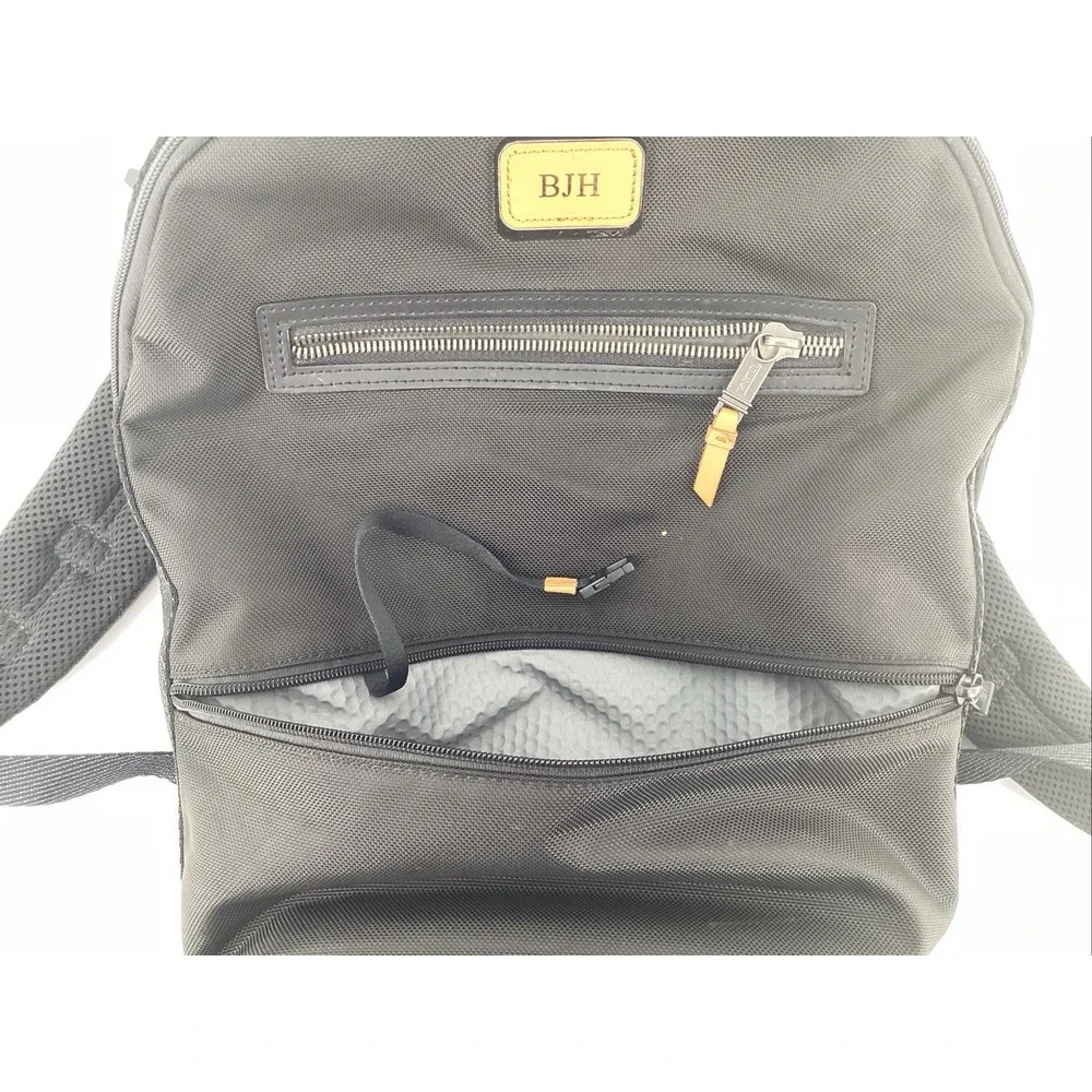 Tumi alpha bravo Cannon Nylon Laptop Backpack black One Zipper Not Working